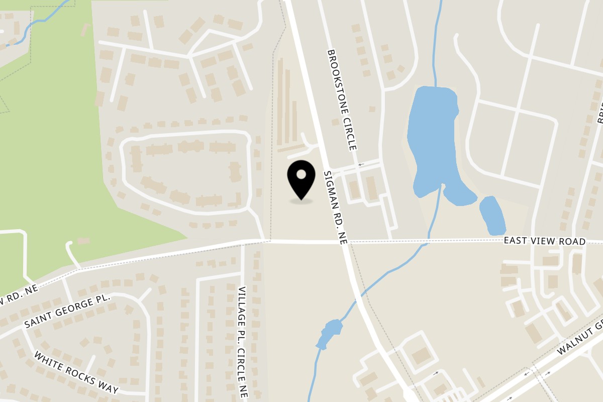 Map showing the location of Sharks Chicken & Fish Conyers on 1120 Sigman Rd NE in Conyers